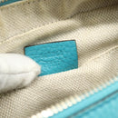 GUCCI Soho Shoulder Bag Leather Light Blue Gold 308364 Auth 177292A-20