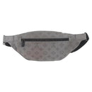 LOUIS VUITTON Monogram Shadow Discovery Bum Bag PM Gray M46108 LV Auth 177293-3