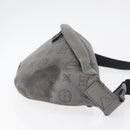 LOUIS VUITTON Monogram Shadow Discovery Bum Bag PM Gray M46108 LV Auth 177293-4