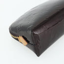 LOUIS VUITTON Vernis Pochette Cosmetic PM Pouch Amarante M91495 LV Auth 177298-16
