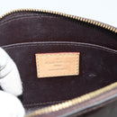 LOUIS VUITTON Vernis Pochette Cosmetic PM Pouch Amarante M91495 LV Auth 177298-9