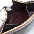 LOUIS VUITTON Vernis Pochette Cosmetic PM Pouch Amarante M91495 LV Auth 177298-11