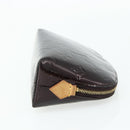 LOUIS VUITTON Vernis Pochette Cosmetic PM Pouch Amarante M91495 LV Auth 177298-4