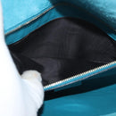 GUCCI Micro GG Canvas Clutch Bag PVC Turquoise Blue Gold 339249 Auth 177302A-11