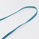 LOEWE Anagram Shoulder Bag Leather Turquoise Blue Gold Auth 177303-8