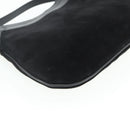 Salvatore Ferragamo Gancini Shoulder Bag Suede Black Gold Auth 177304A-13