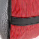 LOUIS VUITTON Epi Petit Noe Shoulder Bag Bicolor Black Red M44172 Auth 177306A-17