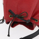 LOUIS VUITTON Epi Petit Noe Shoulder Bag Bicolor Black Red M44172 Auth 177306A-6