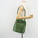 LOUIS VUITTON Epi Cluny Shoulder Bag Green M52254 LV Auth 177308-22