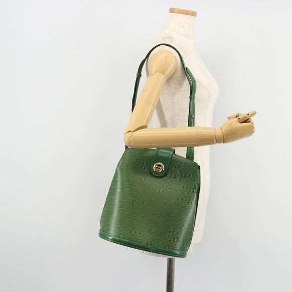 LOUIS VUITTON Epi Cluny Shoulder Bag Green M52254 LV Auth 177308