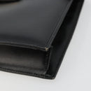 Christian Dior Shoulder Bag Leather Black Gold Auth 177312-8