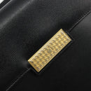 Christian Dior Shoulder Bag Leather Black Gold Auth 177312-18