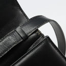 Christian Dior Shoulder Bag Leather Black Gold Auth 177312-10