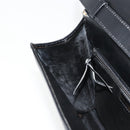 Christian Dior Shoulder Bag Leather Black Gold Auth 177312-22