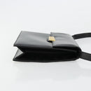 Christian Dior Shoulder Bag Leather Black Gold Auth 177312-3