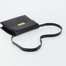Christian Dior Shoulder Bag Leather Black Gold Auth 177312-7