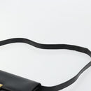 Christian Dior Shoulder Bag Leather Black Gold Auth 177312-14