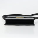 Christian Dior Shoulder Bag Leather Black Gold Auth 177312-5