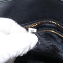 PRADA Graphic Quilt Hand Bag Leather Nylon 2way Navy Gold Auth 177317A-24