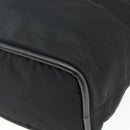 CELINE Circle Hand Bag Nylon Black Gold Auth 177318A-15
