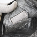 CHANEL Shoulder Bag Canvas Beige Silver CC Auth 177319-10