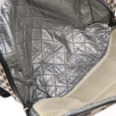 CHANEL Shoulder Bag Canvas Beige Silver CC Auth 177319-20
