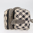 CHANEL Shoulder Bag Canvas Beige Silver CC Auth 177319-3