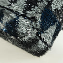 CHANEL Matelasse Chain Shoulder Bag Sequin Gray Silver CC Auth 177320SM-18