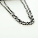 CHANEL Matelasse Chain Shoulder Bag Sequin Gray Silver CC Auth 177320SM-7