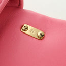CHANEL Matelasse Chain Shoulder Bag Lamb Skin Pink Gold CC Auth 177321SAM-20