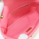 CHANEL Matelasse Chain Shoulder Bag Lamb Skin Pink Gold CC Auth 177321SAM-10