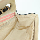 CHANEL Matelasse Chain Shoulder Bag Canvas Beige Gold CC Auth 177326SV-20