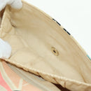 CHANEL Matelasse Chain Shoulder Bag Canvas Beige Gold CC Auth 177326SV-23