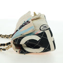 CHANEL Matelasse Chain Shoulder Bag Canvas Beige Gold CC Auth 177326SV-4