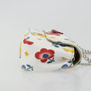 Vivienne Westwood Chain Shoulder Bag Leather White Silver Auth 177327A-4