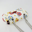 Vivienne Westwood Chain Shoulder Bag Leather White Silver Auth 177327A-6