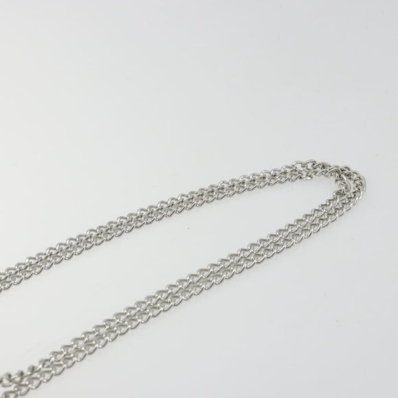 Vivienne Westwood Chain Shoulder Bag Leather White Silver Auth 177327A