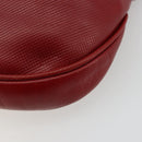 BOTTEGA VENETA Shoulder Bag Leather Red Gold Auth 177328-10