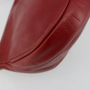 BOTTEGA VENETA Shoulder Bag Leather Red Gold Auth 177328-13