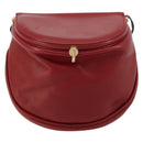 BOTTEGA VENETA Shoulder Bag Leather Red Gold Auth 177328-2