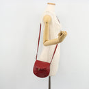 BOTTEGA VENETA Shoulder Bag Leather Red Gold Auth 177328-21