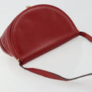 BOTTEGA VENETA Shoulder Bag Leather Red Gold Auth 177328-6