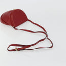 BOTTEGA VENETA Shoulder Bag Leather Red Gold Auth 177328-7