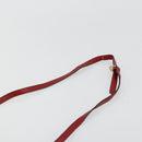 BOTTEGA VENETA Shoulder Bag Leather Red Gold Auth 177328-8