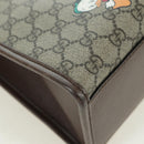 GUCCI GG Supreme Donald duck Hand Bag PVC 2way Beige Gold 648134 Auth 177329M-13
