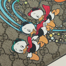 GUCCI GG Supreme Donald duck Hand Bag PVC 2way Beige Gold 648134 Auth 177329M-20