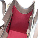 GUCCI GG Supreme Donald duck Hand Bag PVC 2way Beige Gold 648134 Auth 177329M-25