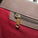 GUCCI GG Supreme Donald duck Hand Bag PVC 2way Beige Gold 648134 Auth 177329M-27