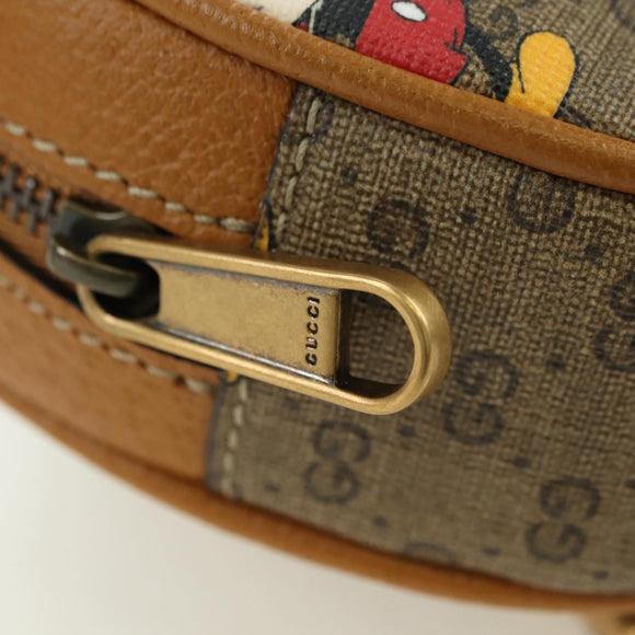 GUCCI Micro GG Supreme Disney Backpack PVC Beige Gold 603730 Auth 177330M