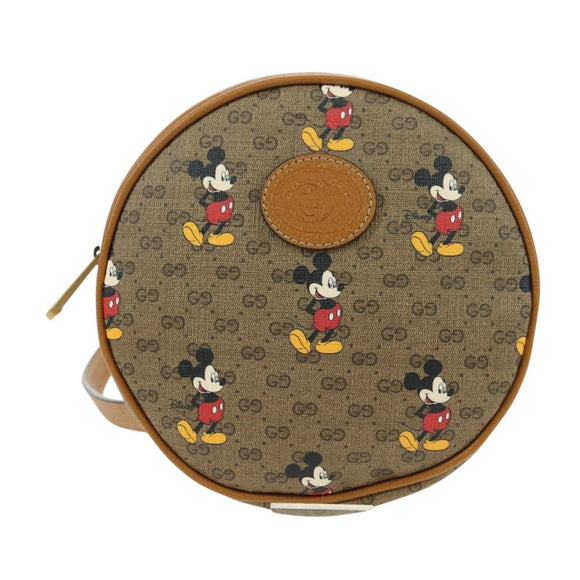 GUCCI Micro GG Supreme Disney Backpack PVC Beige Gold 603730 Auth 177330M